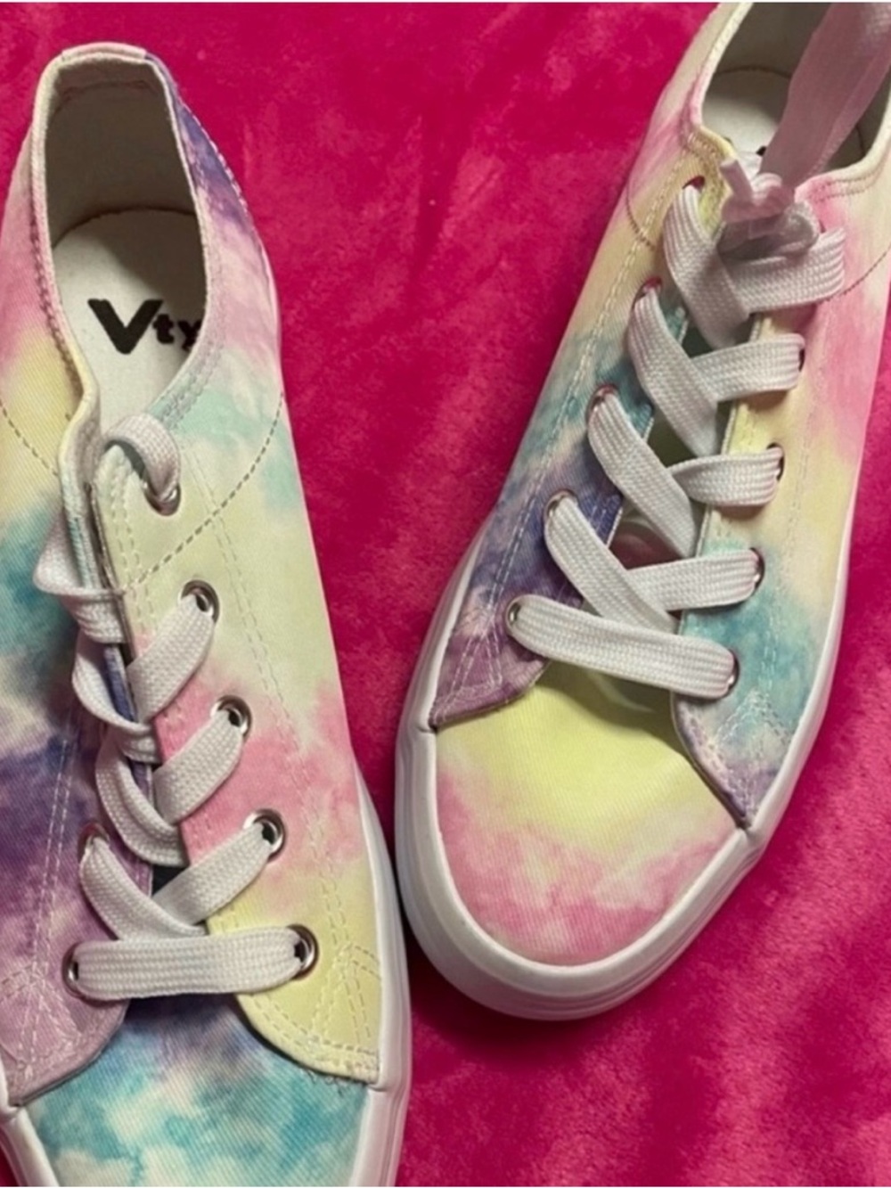 Tie-Dye Pastel Canvas Sneakers